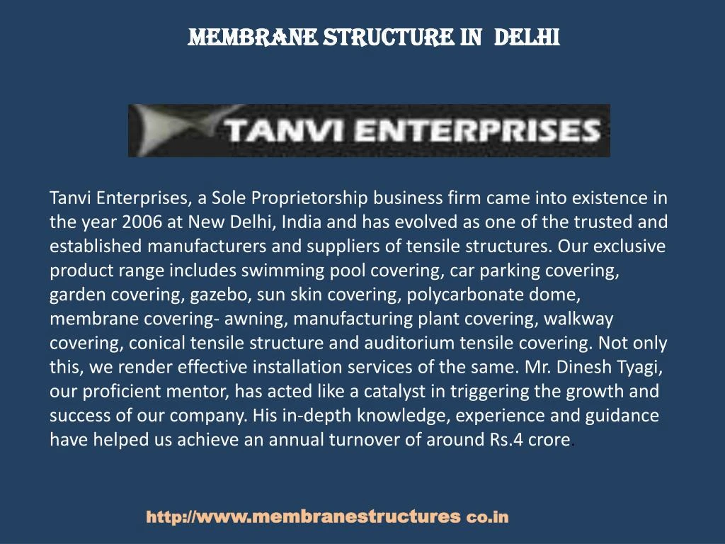 membrane structure in delhi