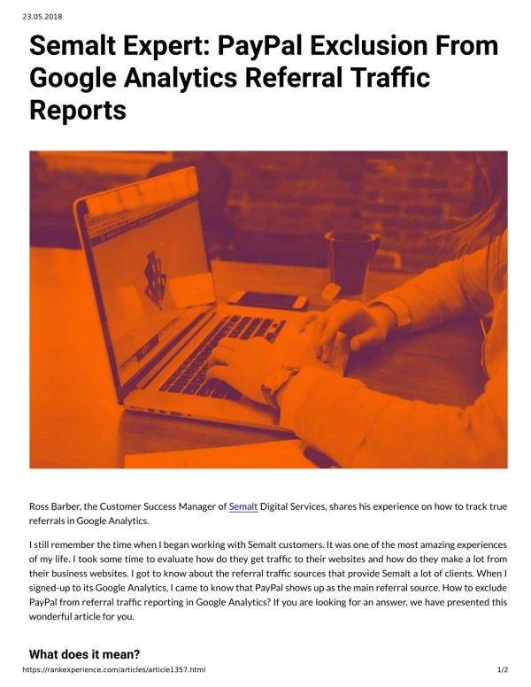 Semalt Expert: PayPal Exclusion From Google Analytics Referral Traffic Reports