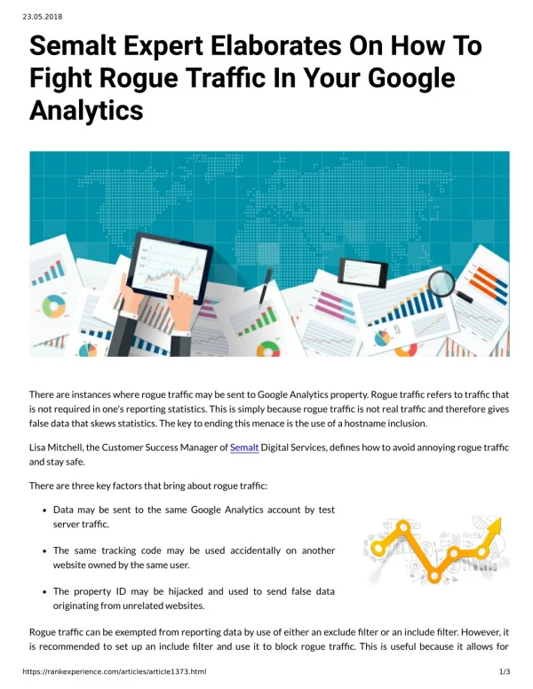 Semalt Expert Elaborates On How To Fight Rogue Traffic In Your Google Analytics