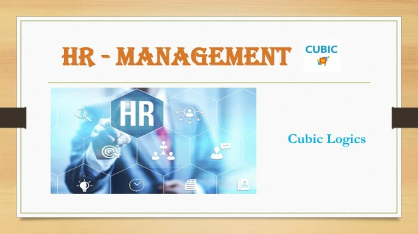 HR Management- Cubiclogics