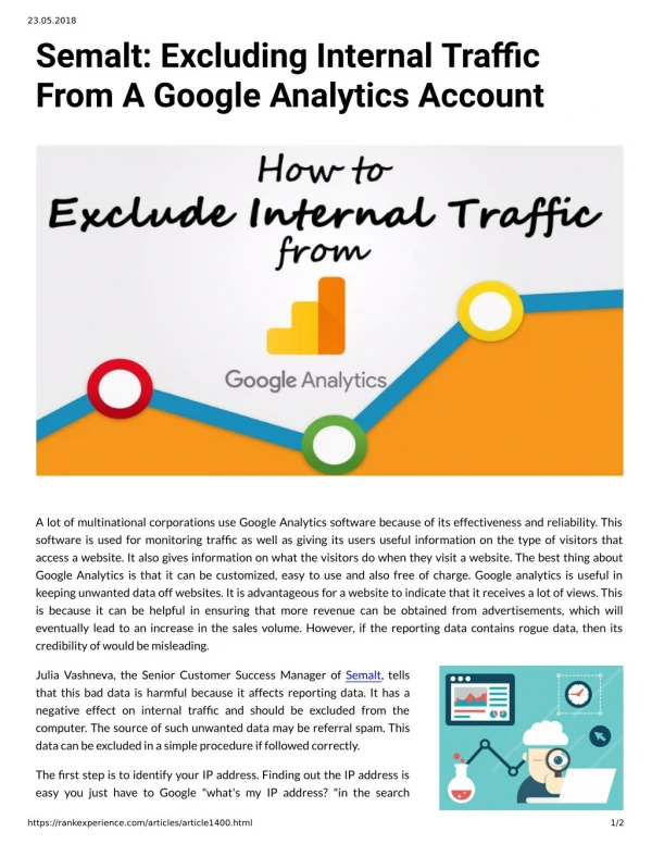 Semalt: Excluding Internal Traffic From A Google Analytics Account