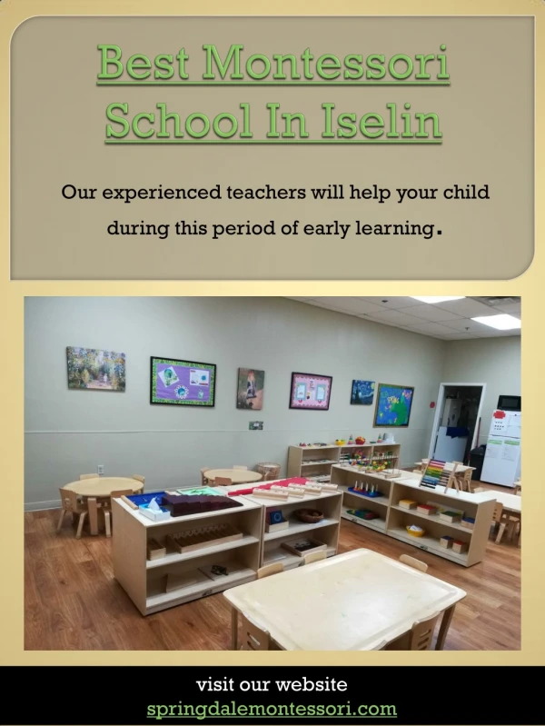Best Montessori School in Iselin | springdalemontessori.com