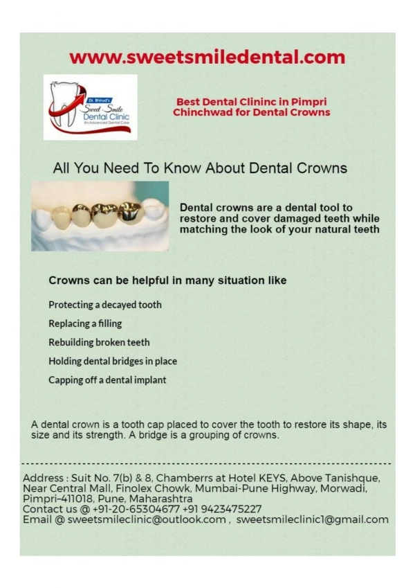 Dental Clinics in Pune | Sweet Smile Dental Clinic
