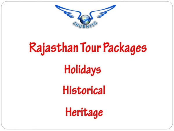 Rajasthan Tour Packages, Travel Package & Trip – ShubhTTC