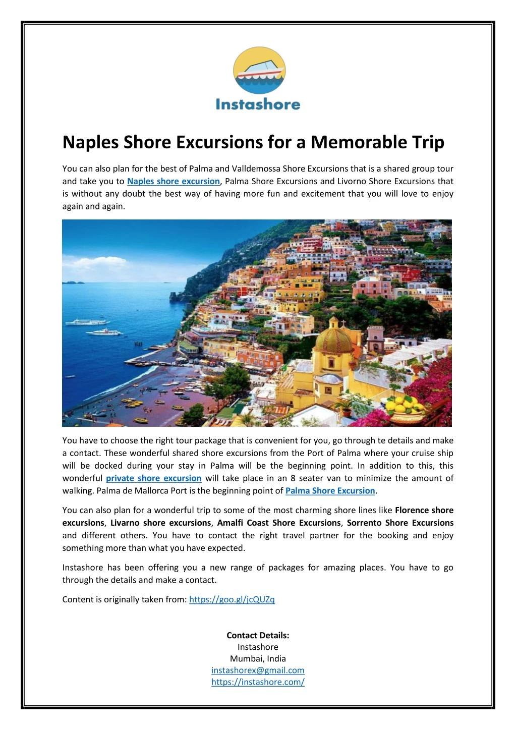 naples shore excursions for a memorable trip