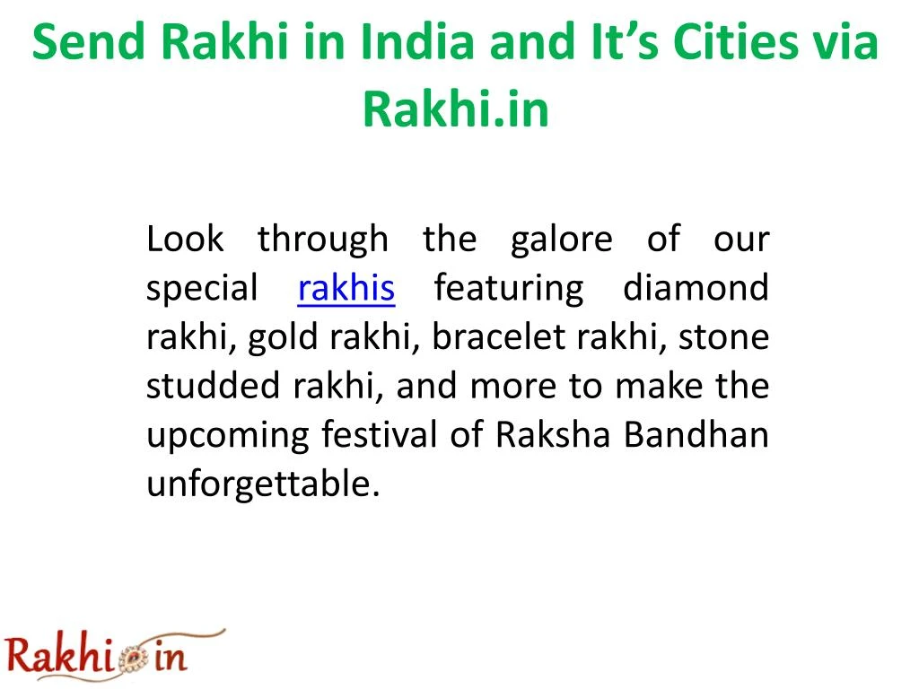 send rakhi in india and it s cities via rakhi in