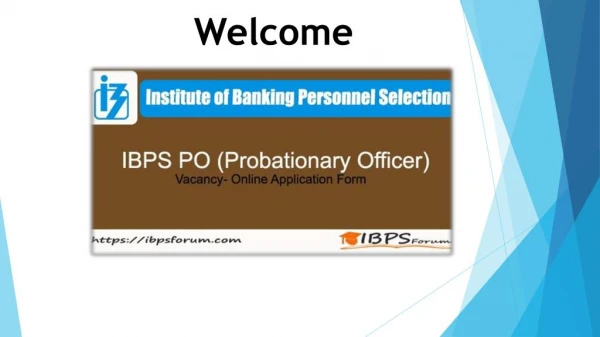 IBPS PO 2018 Online Form For 3562 Probationary Officer Vaacancy