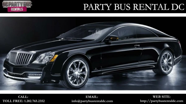 Party Bus Rental DC Provide Comfortable, Safe and Reliable Experience