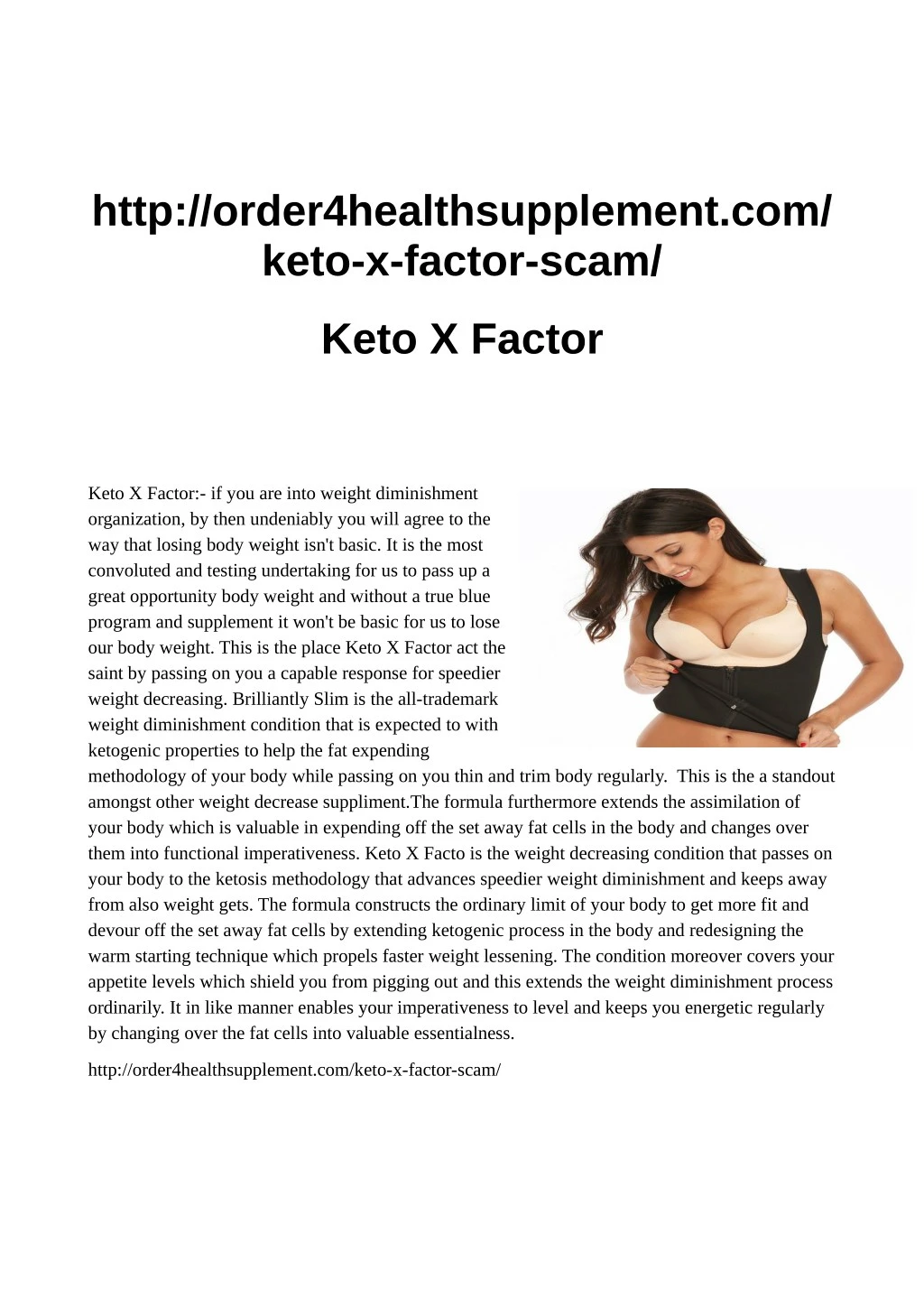 http order4healthsupplement com keto x factor scam