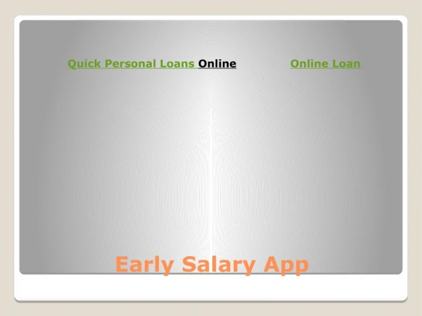 Why apply for loans online when you have the EarlySalary app