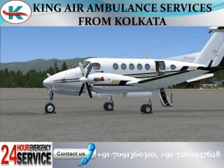 24x7 Advanced King Air Ambulance Services in Kolkata