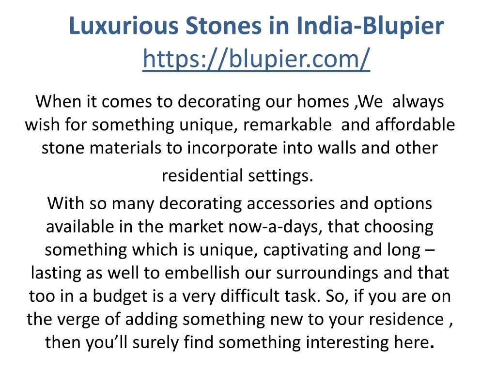 luxurious stones in india blupier https blupier com