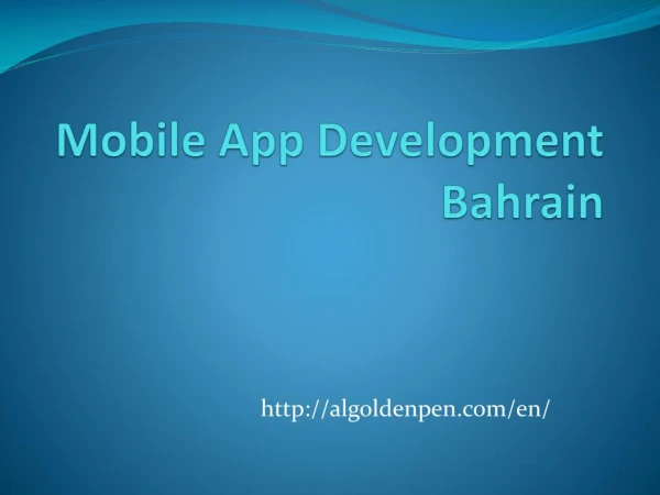 Mobile App Development Bahrain