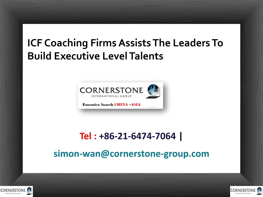 icf coaching firms assists the leaders to build