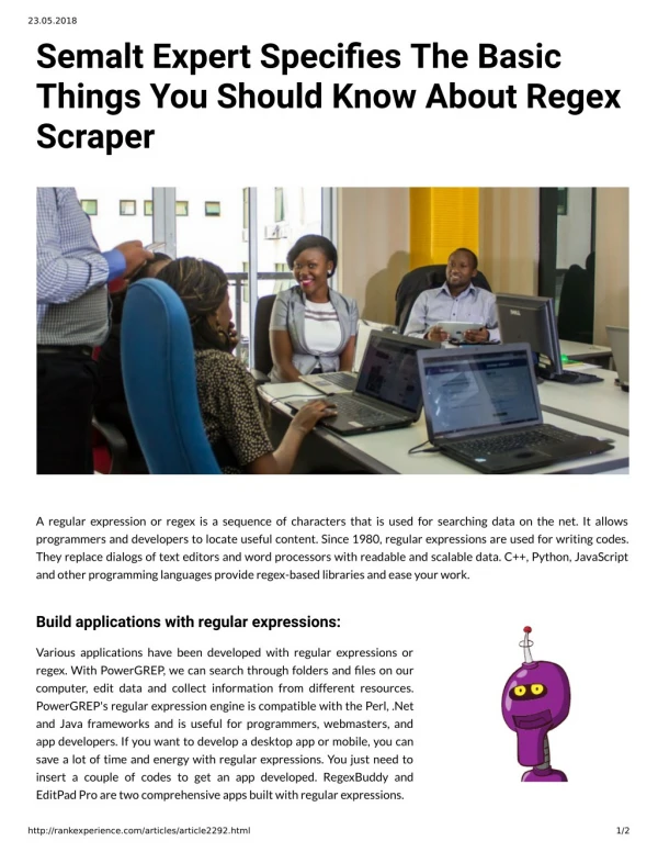 Semalt Expert Species The Basic Things You Should Know About Regex Scraper