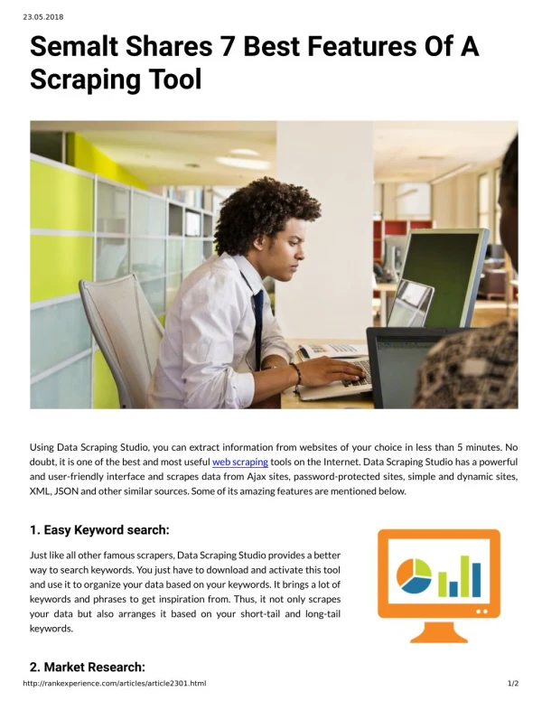 Semalt Shares 7 Best Features Of A Scraping Tool