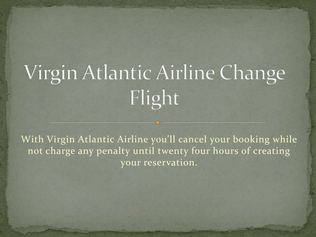 virgin atlantic airline change flight