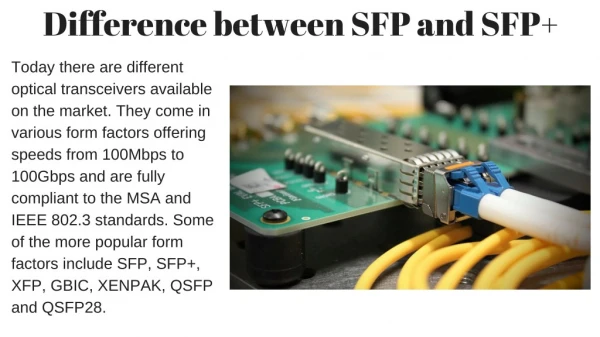 SFP And SFP