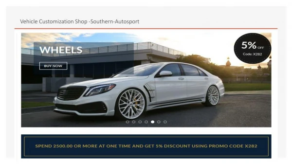 Vehicle Customization Shop - Southern-Autosport