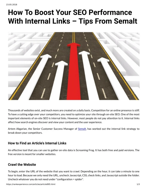 How To Boost Your SEO Performance With Internal Links Tips From Semalt