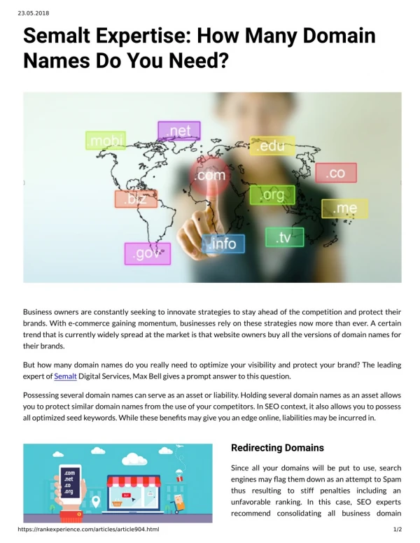 Semalt Expertise: How Many Domain Names Do You Need