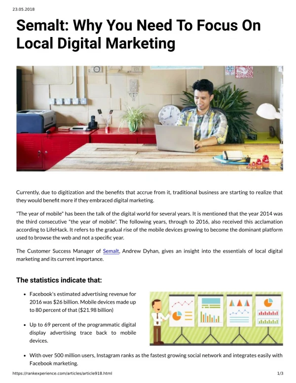Semalt: Why You Need To Focus On Local Digital Marketing