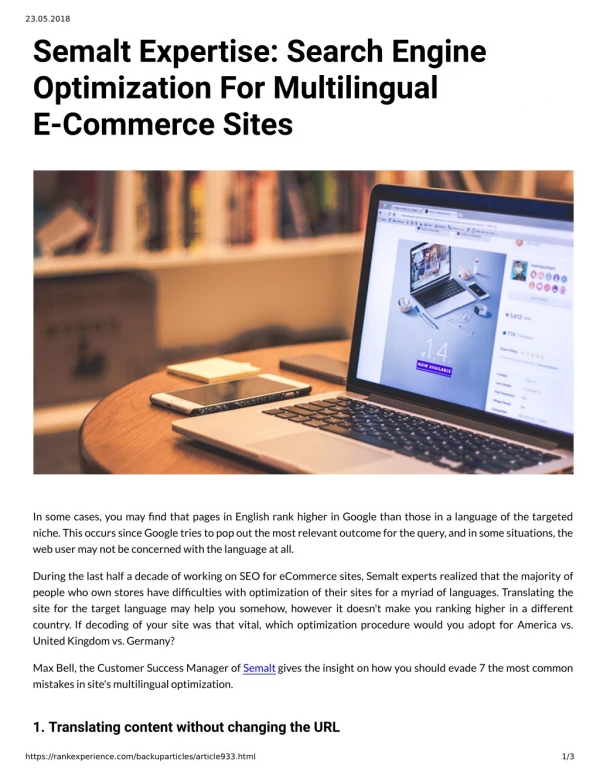 Semalt Expertise: Search Engine Optimization For Multilingual E Commerce Sites