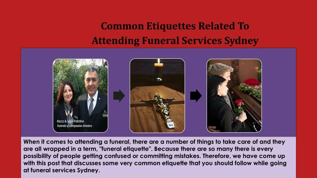 common etiquettes related to attending funeral