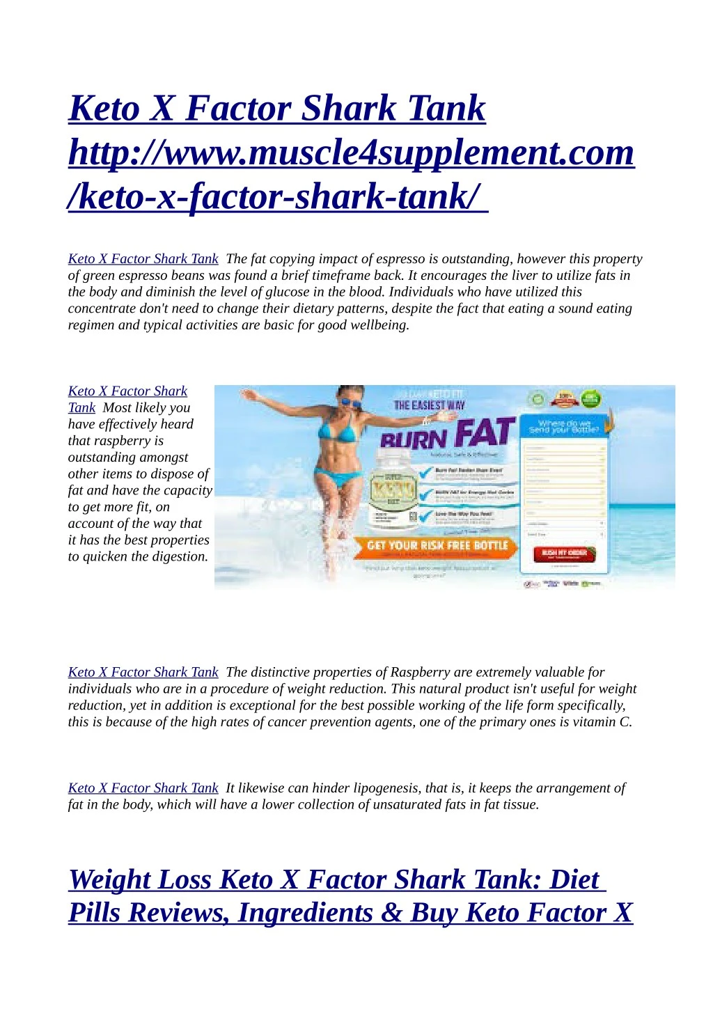 keto x factor shark tank http