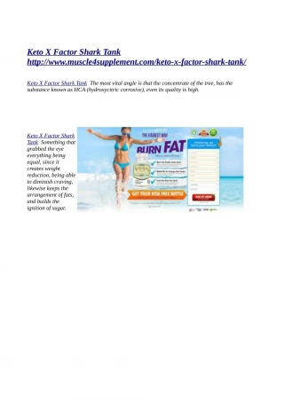 TRIAL@>> http://www.muscle4supplement.com/keto-x-factor-shark-tank/ - slide 1