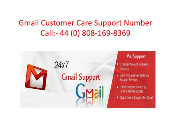 Gmail Customer Service Phone Number