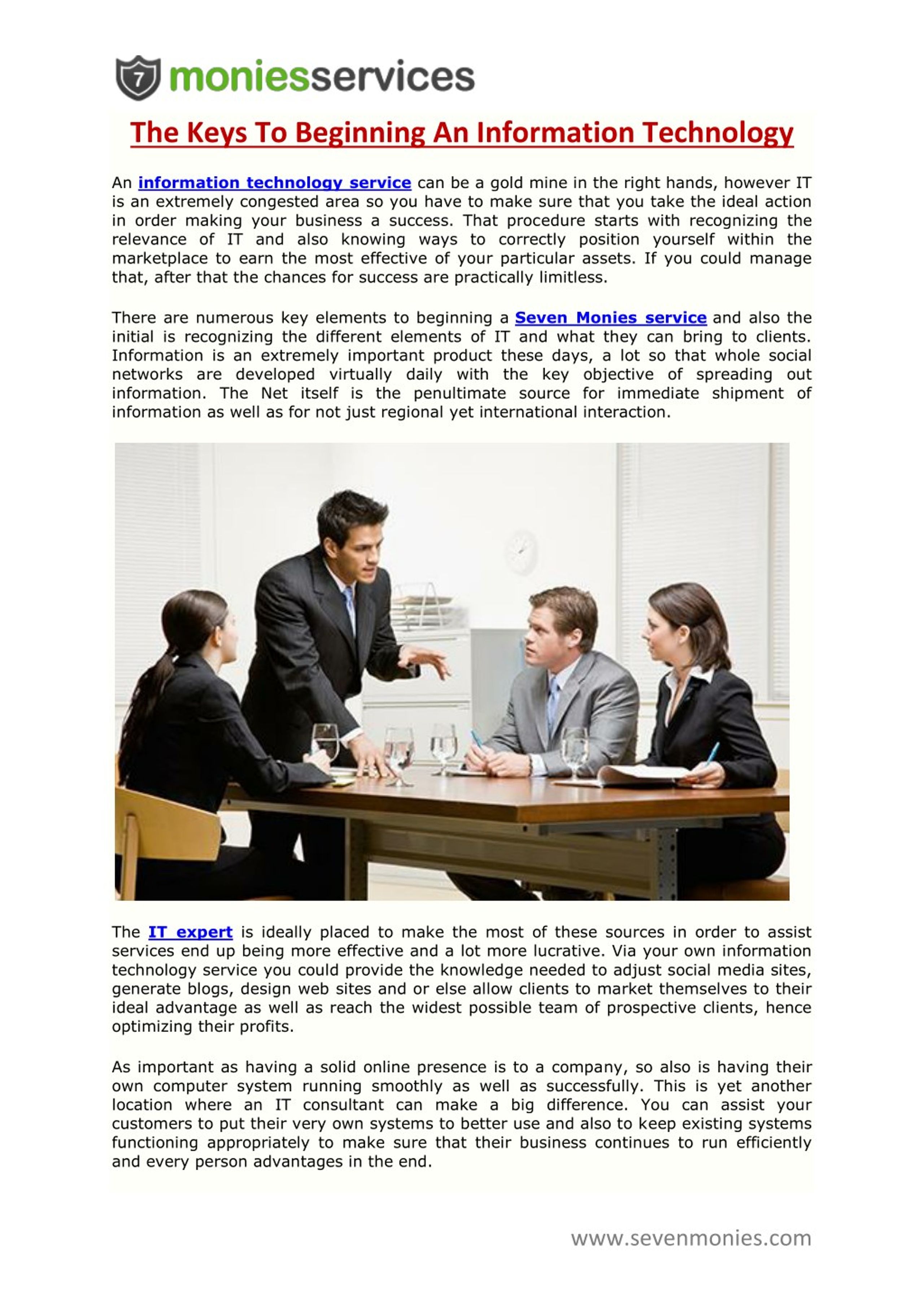 PPT - The Keys To Beginning An Information Technology PowerPoint ...