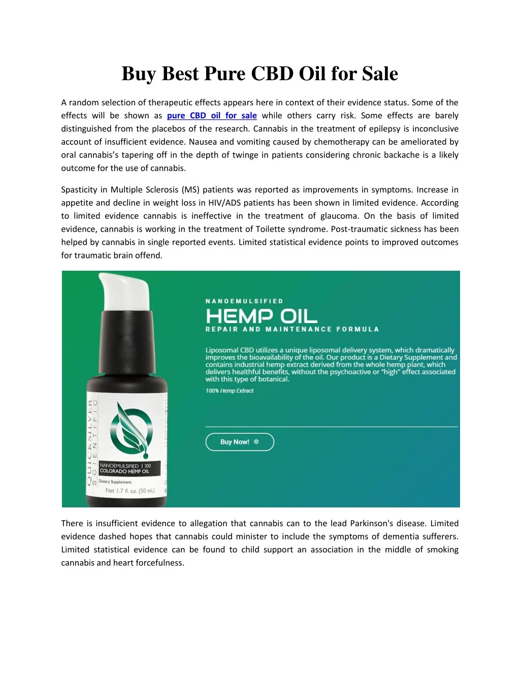 buy best pure cbd oil for sale