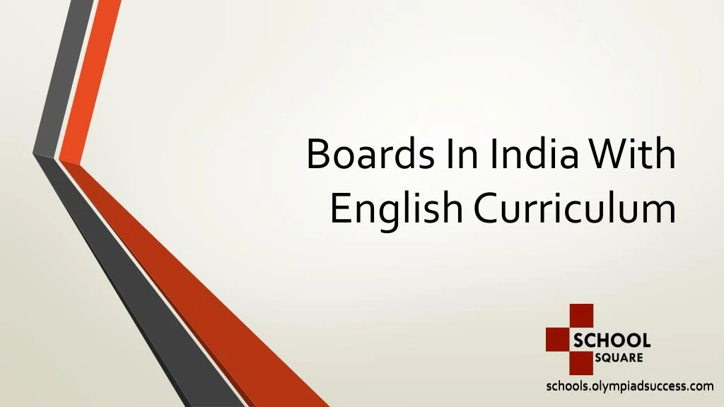 boards in india with english curriculum