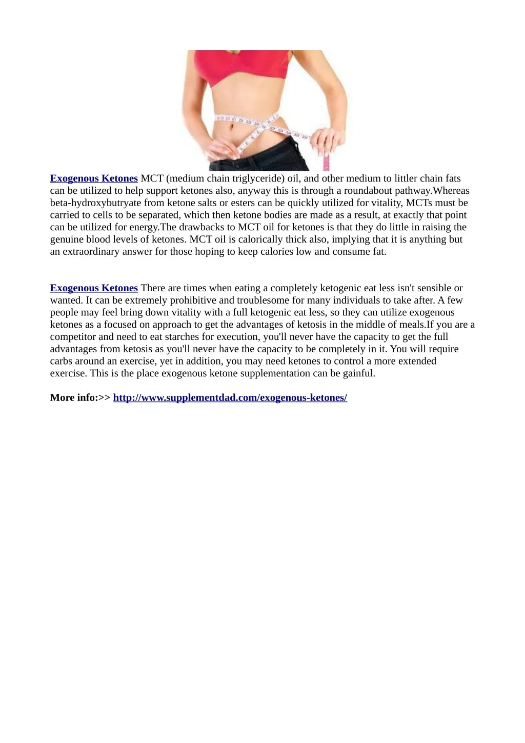 exogenous ketones mct medium chain triglyceride