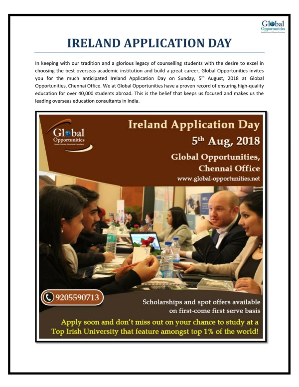 ireland application day