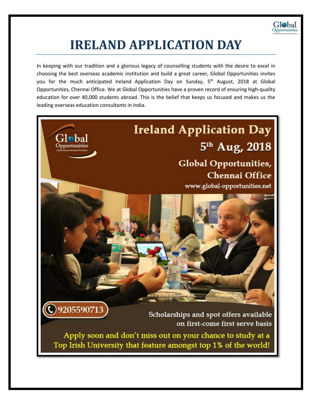 ireland application day