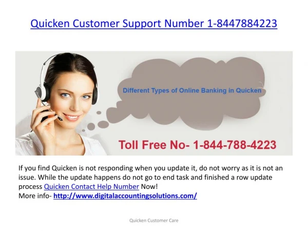 Quicken Customer Support Number '''''1-8447884223