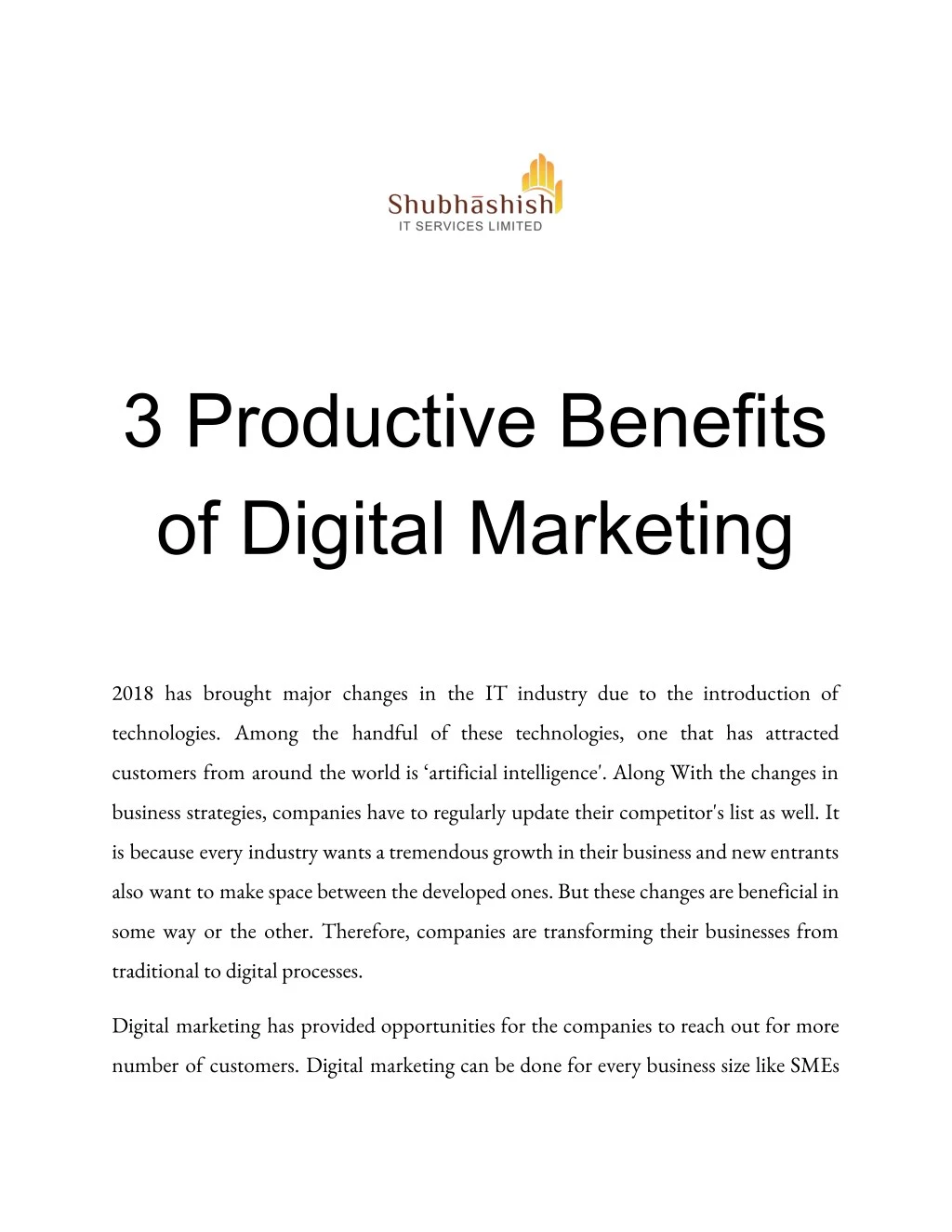 3 productive benefits of digital marketing