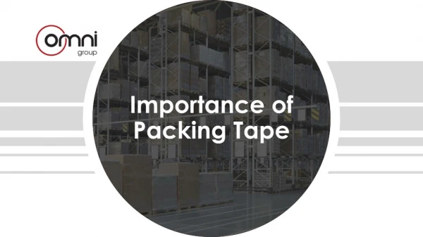 Importance of Packing Tape