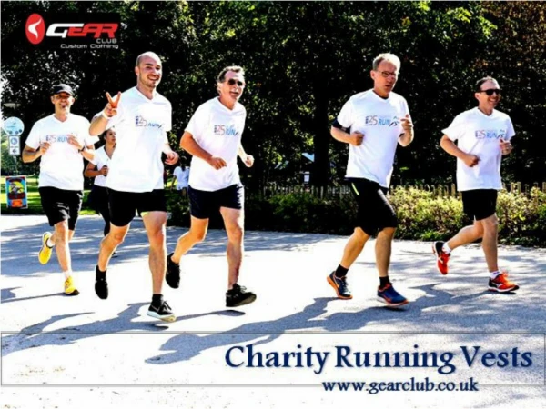 Charity Running Vests Get on Gear Club Online Store