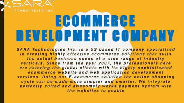 Ecommerce Development Company