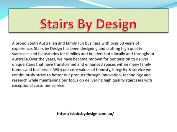 Adelaide staircases