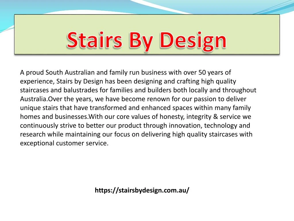stairs by design