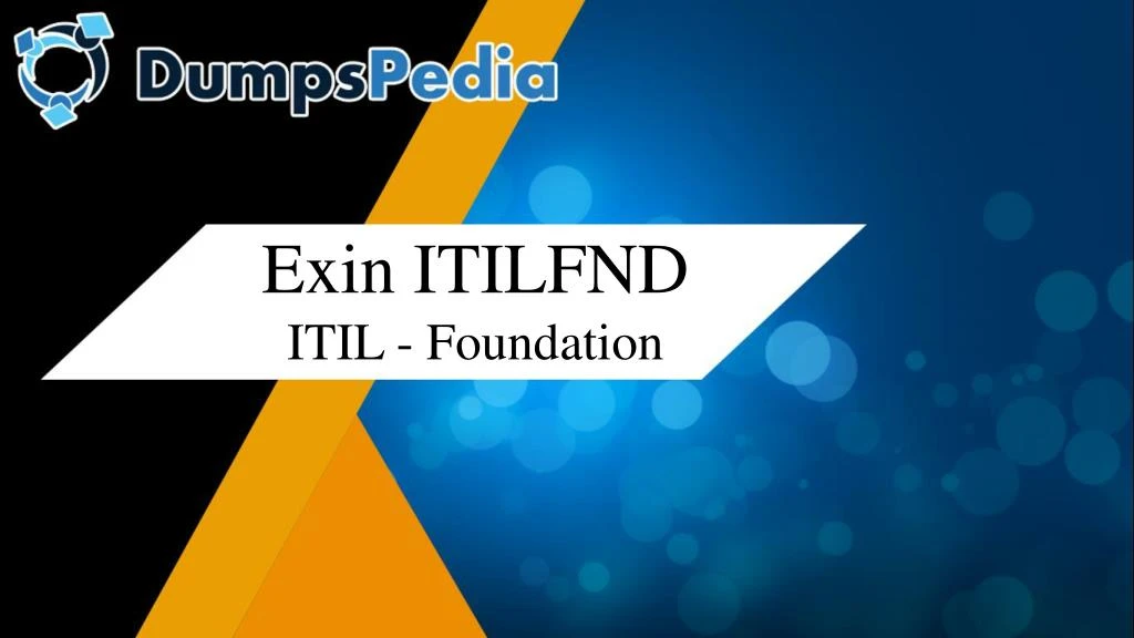 exin itilfnd itil foundation