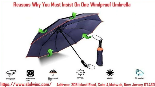 Reasons Why You Must Insist On One Windproof Umbrella