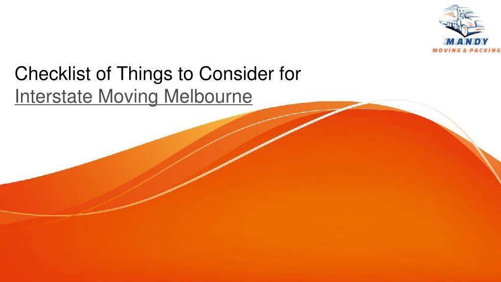 checklist of things to consider for interstate moving melbourne