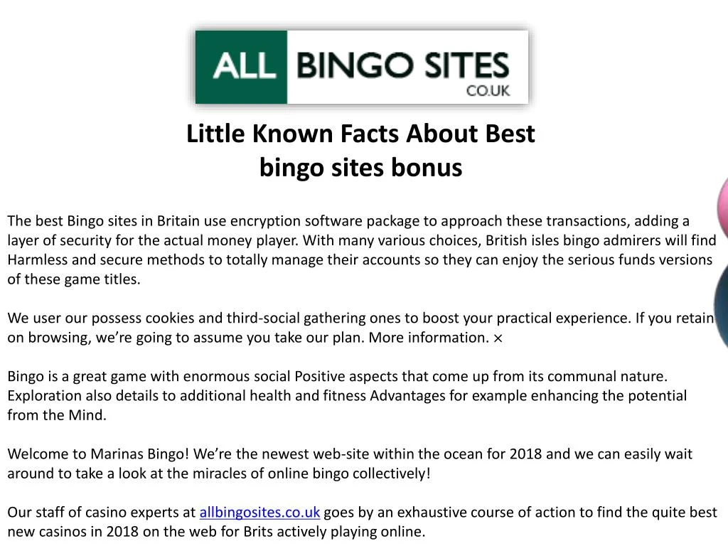 little known facts about best bingo sites bonus