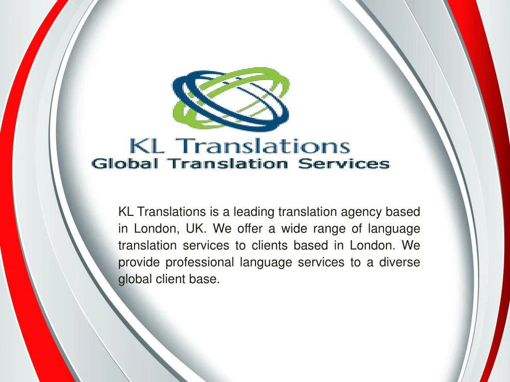 kl translations is a leading translation agency