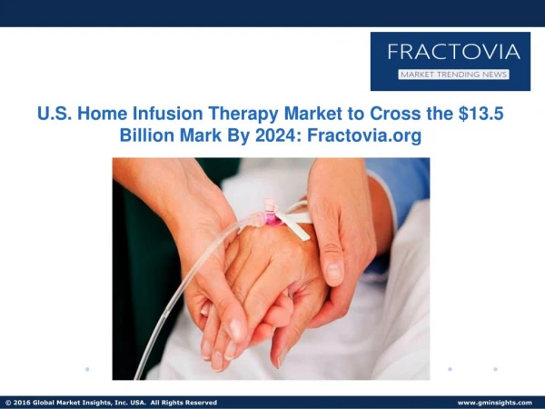 U.S. Home Infusion Therapy Market Analysis, Share, Trend Industry Report, 2024